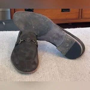 Roberto Cavalli Bit Logo Brown Suede Leather Men’s Slip On Loafers Shoes Size 11 Roberto Cavalli | Shoes | Roberto Cavalli Bit Logo Brown  main image 3